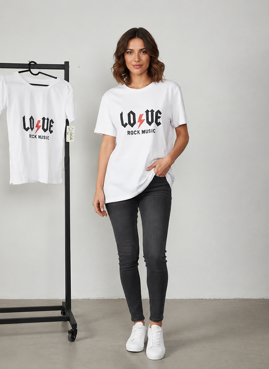 Camiseta Love Rock Music