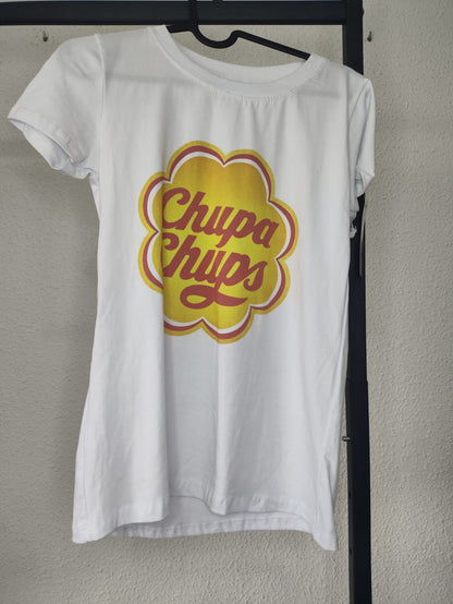 Camiseta Chupa Chups blanca - vista en percha