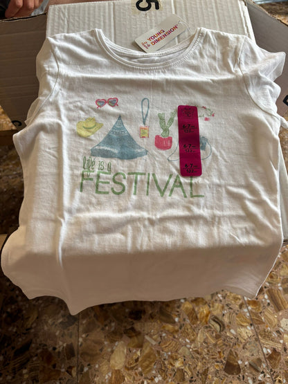 Camiseta Niña Life is a Festival - producto