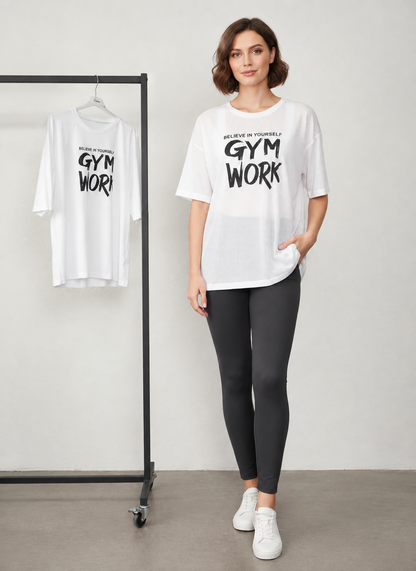 Camiseta Gym Work Believe