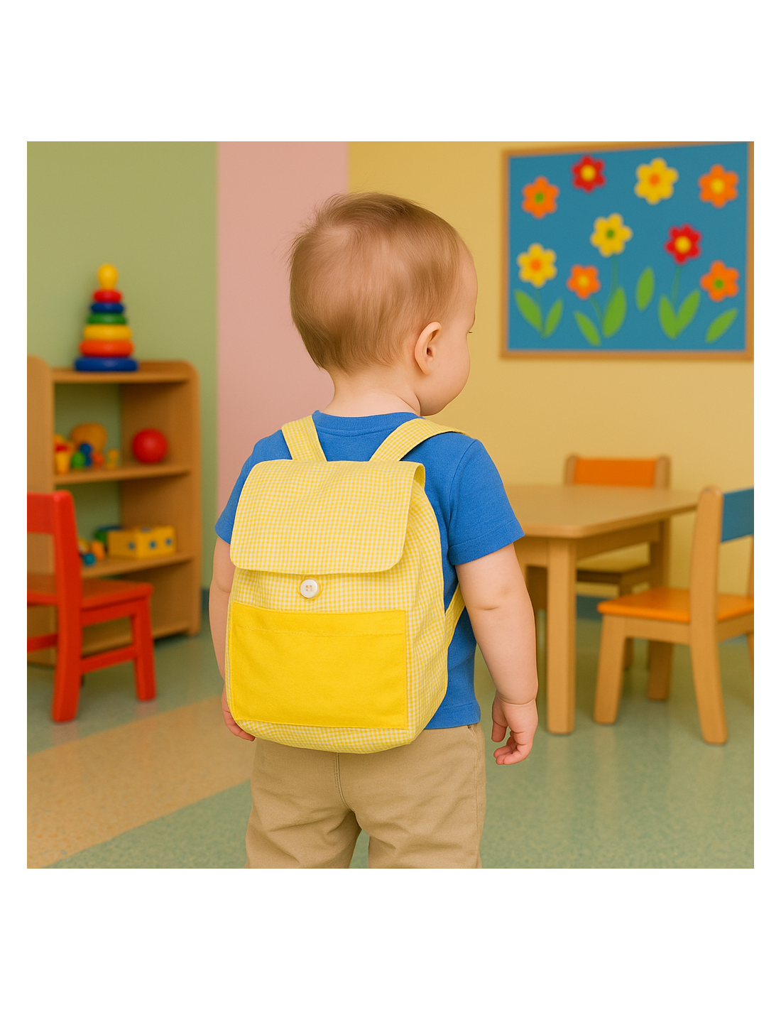 Mochila infantil cuadros vichy - producto